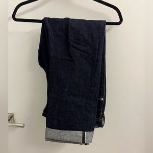 Wallace Barnes Jeans Size 34x32 Selvedge Denim Like New Straight Leg